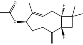 vetyvenal - caryophyllene acetate