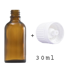 30 ml bottle with dropper cap
