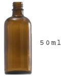 50 ml apothekersfles amberkleurig glas