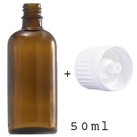 50 ml bottle with dropper cap