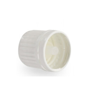 din18 drip cap white with guarantee closure